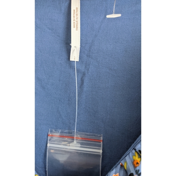 New WOT Free People Sweetest Thing Mini Floral Dress in Blue - Picture 7 of 16